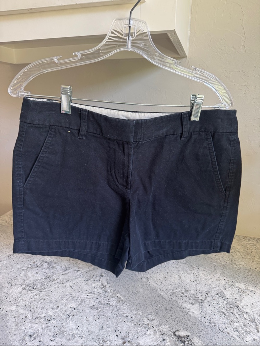 J. Crew Factory Black Cotton Chino Shorts